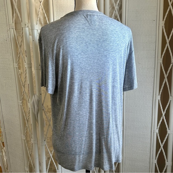 & Other Stories Short Sleeve Tee Gray Relaxed Fit Silky Lyocell size US 12 - Picture 7 of 14